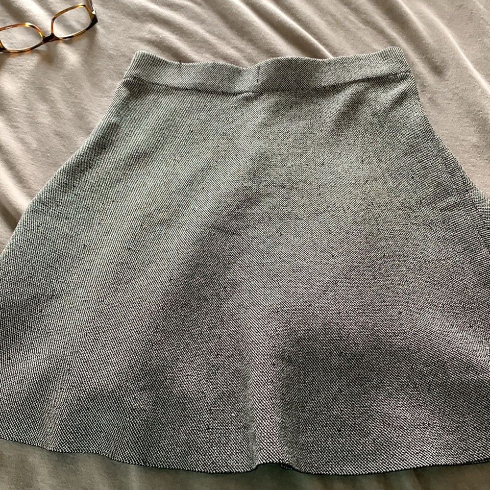 Zara S pull on skirt black and grey tweed - Picture 5 of 7